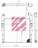 Интеркулер Скания 825x794x62 о. н. 1408882 (M4962002)