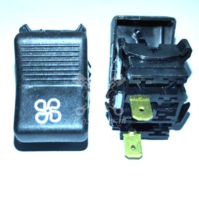 Клавиша вентилятора отопителя кабины 12/24В. /ВК343-01.12