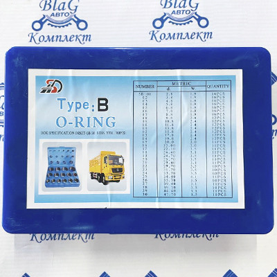 Кольца резиновые (набор, синий 363шт.)