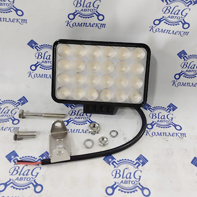 Фара светодиодная 12-60В. 72Вт. 5"LED (147х98мм.) 4х6 излучателей