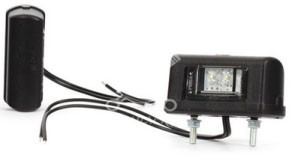 Фонарь освещения номерного знака ПН 3-12-24LED-1 Евро фура ЧЕРНЫЙ (ТАС)