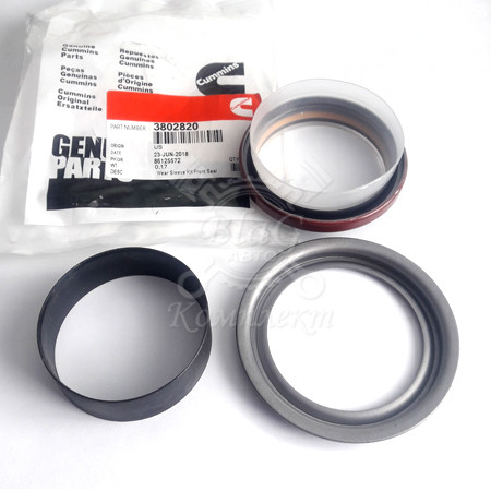 Сальник коленвала передний Cummins 3802820, (ISF3.8, 4ISBe4.5, 6ISBe6.7, 4BT, 6CT, ISC, QSC, L, ISL)