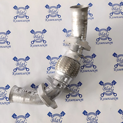 Труба приемная левая (с компенсатором) (000.4859.627.000-01) 740.74-1008031-01 под одну турбину