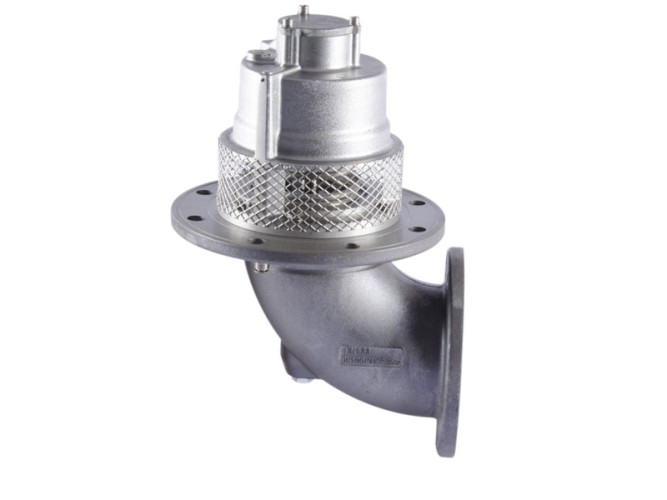 Донный клапан ДК100 (алюминевый, пневматический, постоянно закрытый, ДУ 100 мм)