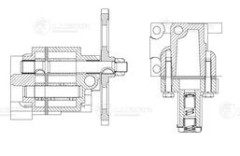 Насос масляный для а/м КАМАЗ (Евро 0) 740.10 (с шестерней) (LOP 0707)