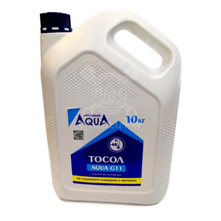 Тосол AQUA G11 (синий) 10 кг