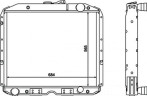 Радиатор водяной Урал-4320/5323 дв. Камаз (5323-1301010) 4-х рядный медный