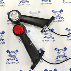 Фонарь габаритный ФГ-15-10LED (10 диодов) крепление 2 отв. 24В (ТАС)