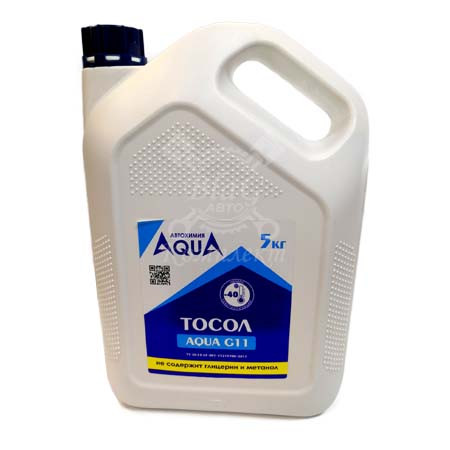 Тосол AQUA G11 (синий) 5л. ПЭТ