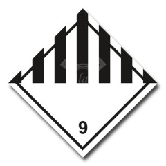 Наклейка "Прочие опасные вещества и изделия 9", 25х25