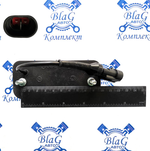 Фонарь освещения номерного знака 10-30В ПН5-01LED-2PIN Евро ЧЕРНЫЙ (прямоуг) (ТАС)