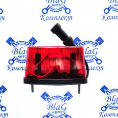 Фонарь освещения номерного знака с доп. габаритом10-30В ПН 5-02LED-2PIN Евро КРАСНЫЙ (прямоуг) (ТАС)