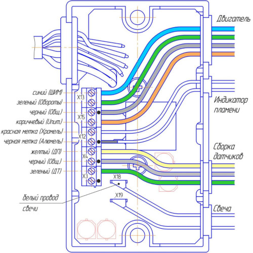 Блок управления 12В (сб.4337) Бинар 5S / Адверс