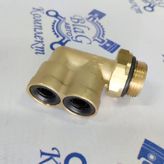 Фитинг тройной угловой Ф12-Ф12-М22х1,5 (52-9402-128903)