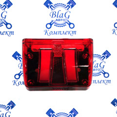 Фонарь освещения номерного знака 10-30В НЕОН с доп. габаритом ПН4-12-24LED-N-2PIN Евро КРАСНЫЙ (ТАС)