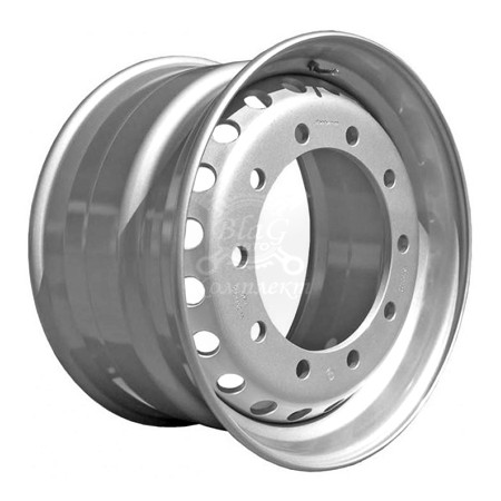 Диск колеса R22.5х11.75 10 отв. 335 мм. d281 ET120 / КАМАЗ, МАЗ,ЧМЗАП,ТОНАР / HARTUNG сереб. (397)