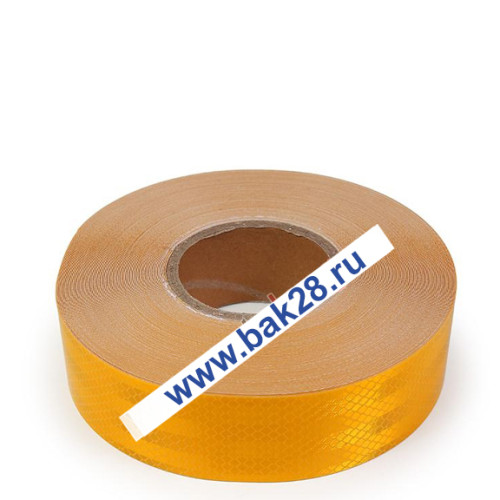 Наклейка Лента светоотражающая (желтая) ПРИЗМА (Евростандарт, Е1) 17276