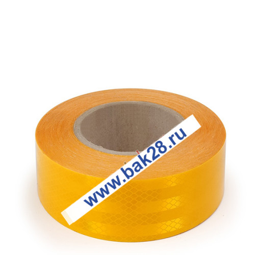 Наклейка Лента светоотражающая (желтая) ПРИЗМА-LUX (12508)