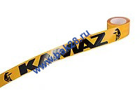 Наклейка Лента светоотражающая (желтая) KAMAZ (черная надпись, рулон 6,5м) 16073