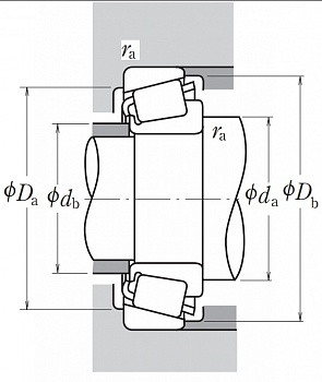 Подшипник LM300849RG3/811RG передней ступицы NSK