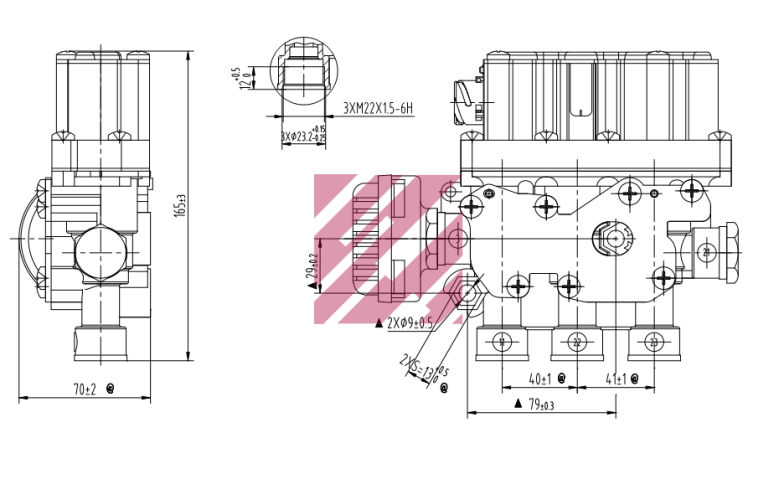 Клапан магнитный ECAS 4728800010 / M7100320 / MARSHALL