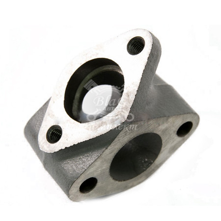 Угольник КАМАЗ отвода воды в сборе (фланец+трубка) / 7406-1013284