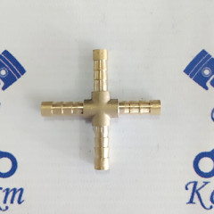 Ремонтное соединение "Елочка" X-образная D-6мм (латунь)