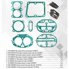 Р/к компрессора 5336-3509012-10, 161-3509012-20 №2 Ракурс