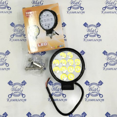 Фара светодиодная 12-60В. 36Вт. круглая 110мм. 12 излучателей 4&quot; LED
