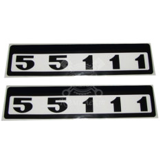 Табличка модификации самоклеящаяся 55111-3904010 (к-т)