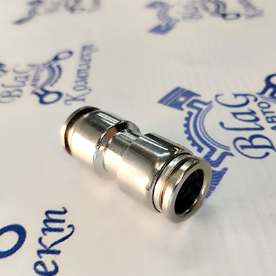 Фитинг соединительный металл. Ф10мм (прямой)