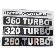 Наклейка объемная 360 TURBO (5,5х27 см) черная