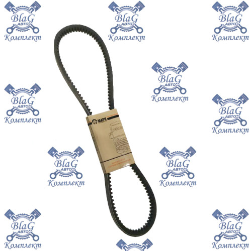 Ремень 1090х11х10 профиль А зубчатый вентилятора МАЗ-6422, ЗИЛ-157, УРАЛ-744, СМД-23,24,31,32 / Z11101090A / МАРК