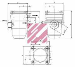 Клапан ограничения давления 4750150630 Wabco, DAF, Volvo, Scania М7100400 / MARSHALL