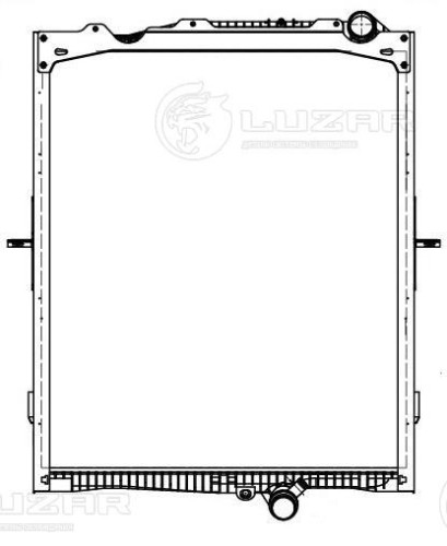 Радиатор охл. для а/м Volvo Trucks FH (12-)/Renault Trucks (C,K,T-series) (13-) (с рамкой) (LRc 1054