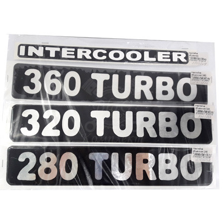 Наклейка объемная 320 TURBO (5,5х27 см)