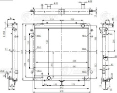 Радиатор охл. для а/м ГАЗон Next с дв. Cummins (алюм.) (LRc 0343)