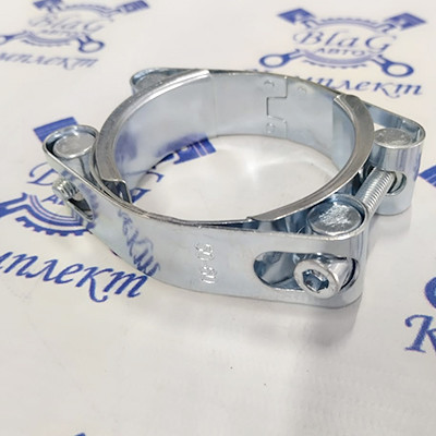Хомут силовой 2 болта 50-60 мм.(оцинк.) W1 "Technik"