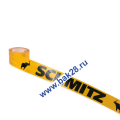 Наклейка Лента светоотражающая (желтая) SHMITZ (черная надпись, рулон 6,5м) 16067