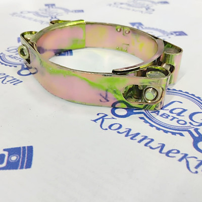 Хомут силовой 2 болта 70-80 мм.(оцинк.) W1 "Technik"