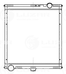 Радиатор охл. для а/м КАМАЗ 4308/5308 Cummins ISBe Евро 4 (тип BEHR) (алюм.) (LRc 07152)