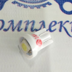 Лампа (светодиод) W5W 24V 5W W2.1x9.5d (белый 1SMD) Диалуч (94319SMD1-24V) ЛДД103-2W