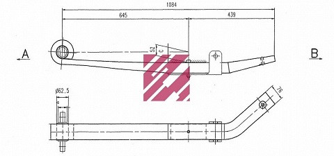 Рессора Фрейтлайнер о.н. A16-16413-001 (M1156200)