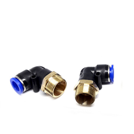 Фитинг пластиковый угловой Ф12-М22х1,5 для трубок ПВХ-метал. PL 12 M22