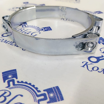 Хомут силовой 2 болта 90-100 мм.(оцинк.) W1 "Technik"