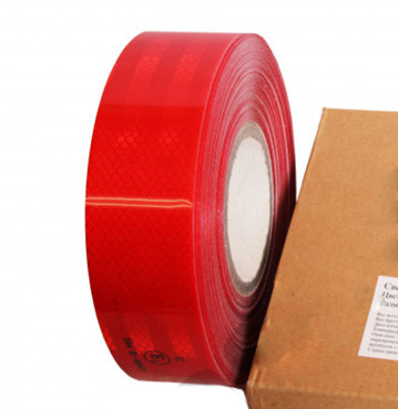 Наклейка Лента светоотражающая 3М (50мм) (красная) (45,7м) AI-T25R-3M (19919, 14894)
