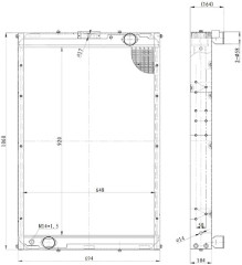 Радиатор охл. для а/м КАМАЗ 6350 (алюм.) (LRc 07350)
