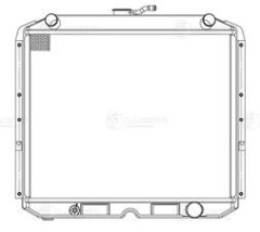 Радиатор охл. для а/м Урал 4320/5323 с двиг. ЯМЗ (LRc 12Y8)