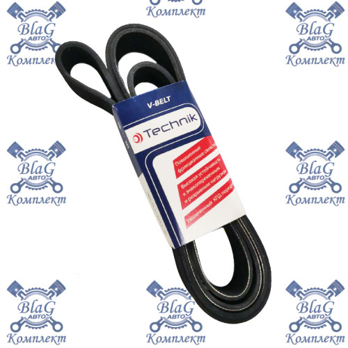 Ремень 10РК2370 приводной водяного насоса / "Technik"
