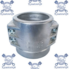 Зажим для шланга (хомут с болтами) алюминиевый 100х10 (4")